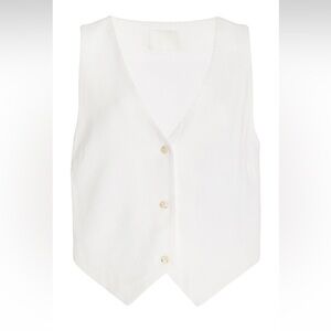 SIR White Linen Vest